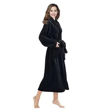 RONGTAI Women’s Fleece Robe - Soft & Stylish Comfort