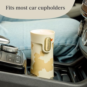 Contigo x Ally Love Stainless Steel Vacuum-Insulated Travel Mug with Autoseal and Easy Clean Lid, Spill-proof, Keeps Drinks cold 24 hrs & hot for 11 hrs, BPA Free, 16oz., West Loop 3.0, Oatmilk