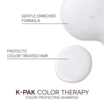 Joico K-PAK Color Therapy Color-Protecting Shampoo | For Color-Treated Hair | Boost Shine | Improve Elasticity | Repair Breakage | Rebuild Damaged Hair | With Keratin & Argan Oil | 10.1 Fl Oz