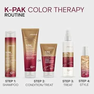 Joico K-PAK Color Therapy Color-Protecting Shampoo | For Color-Treated Hair | Boost Shine | Improve Elasticity | Repair Breakage | Rebuild Damaged Hair | With Keratin & Argan Oil | 10.1 Fl Oz