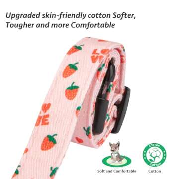Stylish Cotton Dog Collars for Fashionable Pets