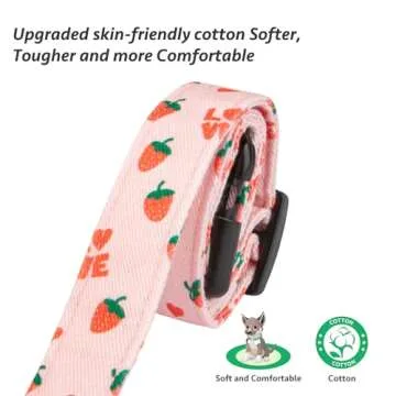 Stylish Cotton Dog Collars for Fashionable Pets