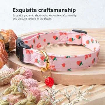 Stylish Cotton Dog Collars for Fashionable Pets