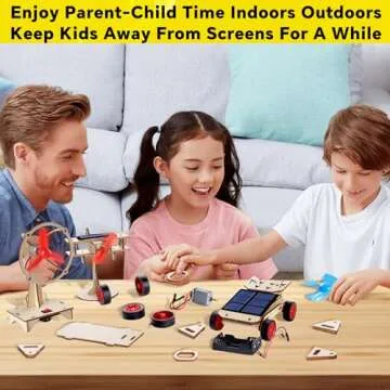 STEM Kits for Kids Age 8-10-12-14, Science Kits for Kids Age 8-12, STEM Toys Gifts for Boys Age 8 9 10 12 13 14, Car Building Science Experiment Projects for Kids 9-12, Solar Power & Engineering Kit