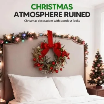 6 Mini Christmas Wreaths - Perfect Holiday Decor for Your Home