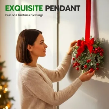 6 Mini Christmas Wreaths - Perfect Holiday Decor for Your Home