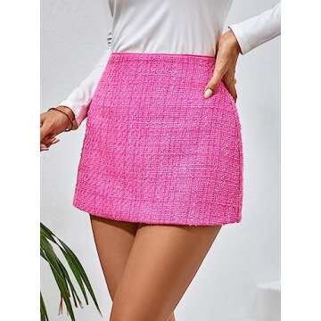 DIERAN Women's Summer Short Skirts High Waist Skirt Casual Mini Skirts