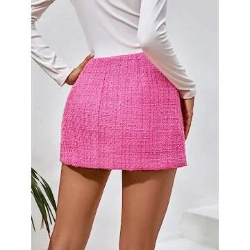 DIERAN Women's Summer Short Skirts High Waist Skirt Casual Mini Skirts