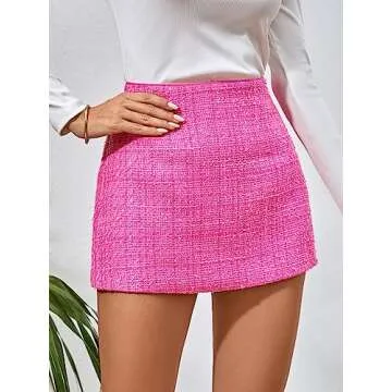 DIERAN Women's Summer Short Skirts High Waist Skirt Casual Mini Skirts
