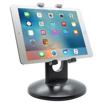 Kantek Tablet Stand for Apple iPad, iPad Air, iPad Mini, Galaxy Tab (7-Inch or 9.7-Inch), Kindle Fire (7-Inch or HD 6) and most other 6 to 7-Inch or 9.7-Inch Tablets (TS710)