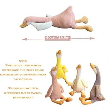 CHELEI2019 23.6" Goose Plush White Swan Stuffed Animal Toy Duck Plush Toy,Gifts for Kids