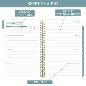 Bloom Daily Planner 2023 - Stylish & Inspiring Organizer