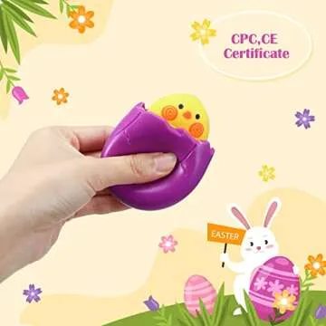BILLMOSS 12PCS Easter Eggs Squishy Chicks for Kids