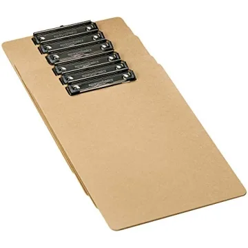 Amazon Basics 6-Pack Hardboard Office Clipboards Sturdy Portable