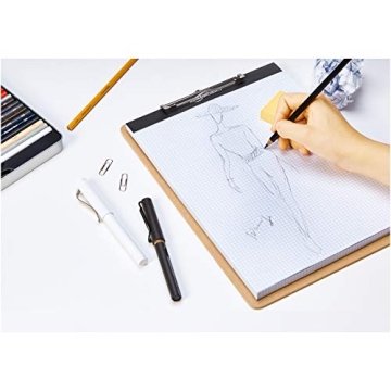 Amazon Basics 6-Pack Hardboard Office Clipboards Sturdy Portable