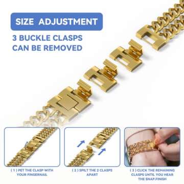 Gold Apple Watch Bands for Women - Adjustable & Stylish
