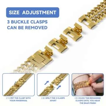 Gold Apple Watch Bands for Women - Adjustable & Stylish