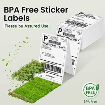 Phomemo 4x6 Shipping Labels - Strong Adhesive & Waterproof