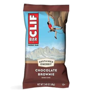 CLIF BAR - Chocolate Brownie Flavor - Made with Organic Oats - Non-GMO - Plant Based - Energy Bars -...