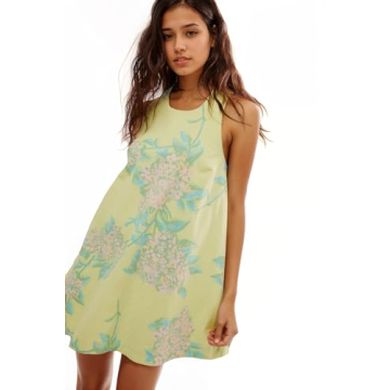 Floral Backless Mini Dress for Women Summer Fashion 2024