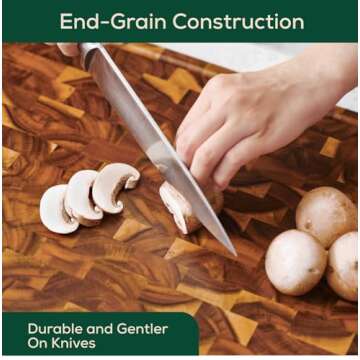 EZ FURNITURE 20"x15" Acacia Cutting Board with Handles