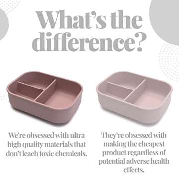 Silicone Bento Box - Eco-Friendly, Stylish & Safe for All