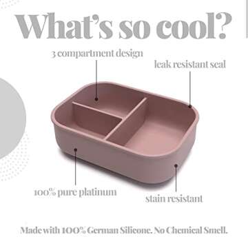 Silicone Bento Box - Eco-Friendly, Stylish & Safe for All