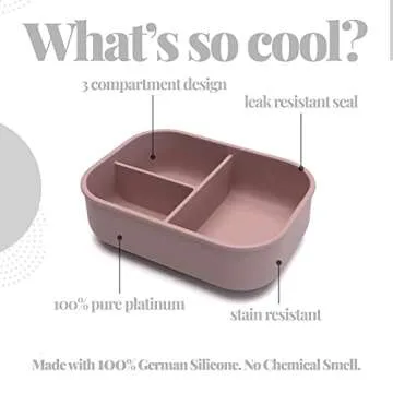Silicone Bento Box - Eco-Friendly, Stylish & Safe for All