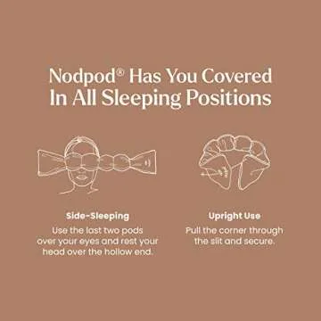 Nodpod Comfortable Weighted Sleep Mask for Travel and Sleep