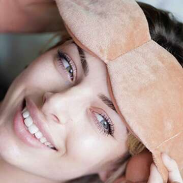 Nodpod Gentle Pressure Sleep Mask | Patented Light Blocking Design for Sleeping, Travel & Relaxation | Bead Filled, Machine Washable, BPA Free Eye Pillow (Sedona)