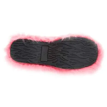 Ellie Shoes Women's 500-Fuzz Boot, Pink, 8 US/8 M US