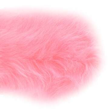 Ellie Shoes Women's 500-Fuzz Boot, Pink, 8 US/8 M US