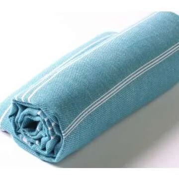 Cacala Lightweight and Thin Turkish Beach Towel 100% Cotton Sand-Free and Quick-Drying Goodness Perf...