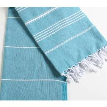 Cacala Lightweight Turkish Beach Towel 100% Cotton Quick-Drying