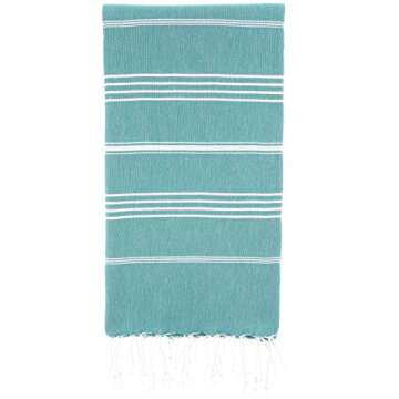 Cacala Lightweight Turkish Beach Towel 100% Cotton Quick-Drying