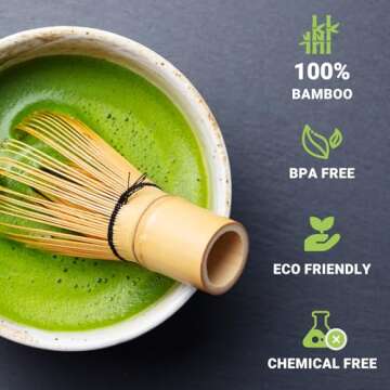 Premium Bamboo Matcha Whisk - Authentic Japanese Chasen 80/100/120 Prong