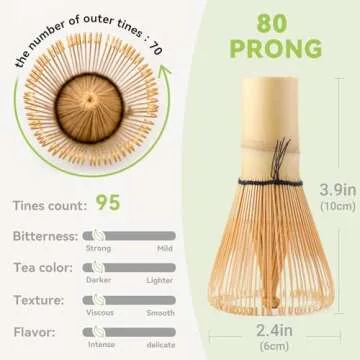 Authentic Bamboo Matcha Whisk for Perfect Tea Preparation