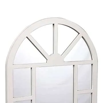 Rustic Arched Window Mirror - Farmhouse Wall Decor
