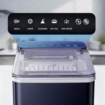 Compact ICEVIVAL Countertop Ice Maker - Fast Ice Production