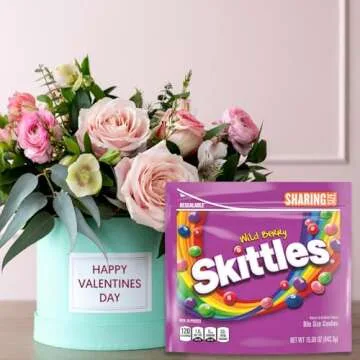 SKITTLES Valentine's Day Wild Berry Chewy Candy, Sharing Size, 15.6 oz Bag