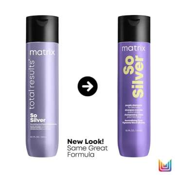 MATRIX Total Results So Silver Color Depositing Purple Shampoo For Neutralizing Yellow Tones | Tones...