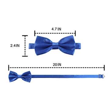 AWAYTR Adjustable Orange Bow Tie for Men & Women