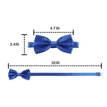AWAYTR Adjustable Orange Bow Tie for Men & Women