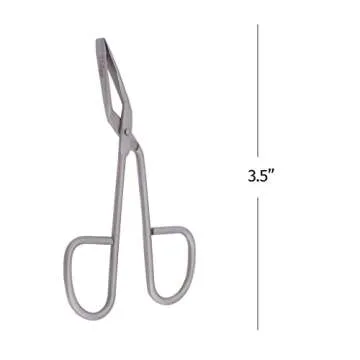Tweezers - Eyebrow Scissor Handle Tweezer - Straight Tip, German Stainless Steel, Hair Removal, Faci...