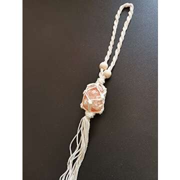 Handmade Himalayan Salt Car Rearview Mirror Pendant Car Decoration Hanging Ornaments for You