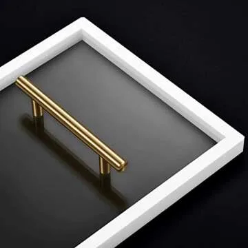 ToiletTree Acrylic Bathtub Caddy with Gold Finished Handles