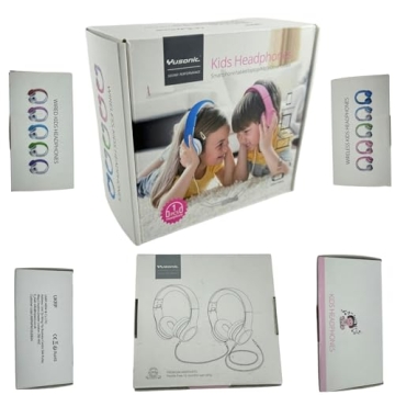 YUSONIC Kids Headphones with Cord, Toddler Headphones with Sharing Function, 85dB/93dB Safe Volume Limit, for Toddler Children Baby Boys Girls On-line Study, School, Travel use (camo Blue)