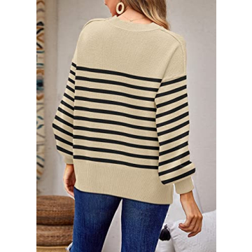 ETCYY Womens Oversized Sweater in Trendy Batwing Design
