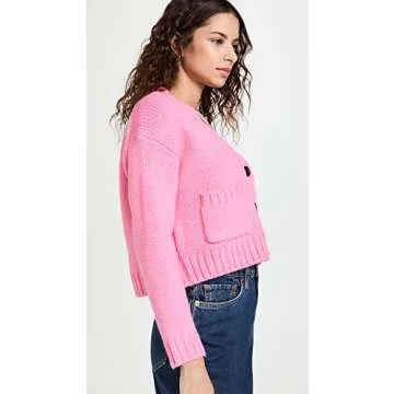 English Factory Women's V Neck Sweater Cardigan