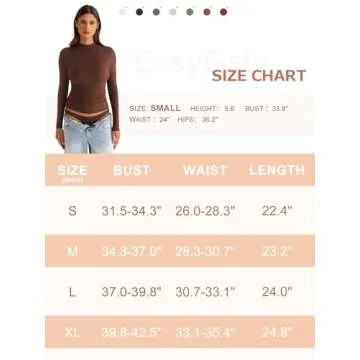 EasyGala Womens Mock Neck Long Sleeve Shirts Ruched Double Lined Top Fit Tight Turtleneck Tee Spring Fall Clothes 2025 Merlot